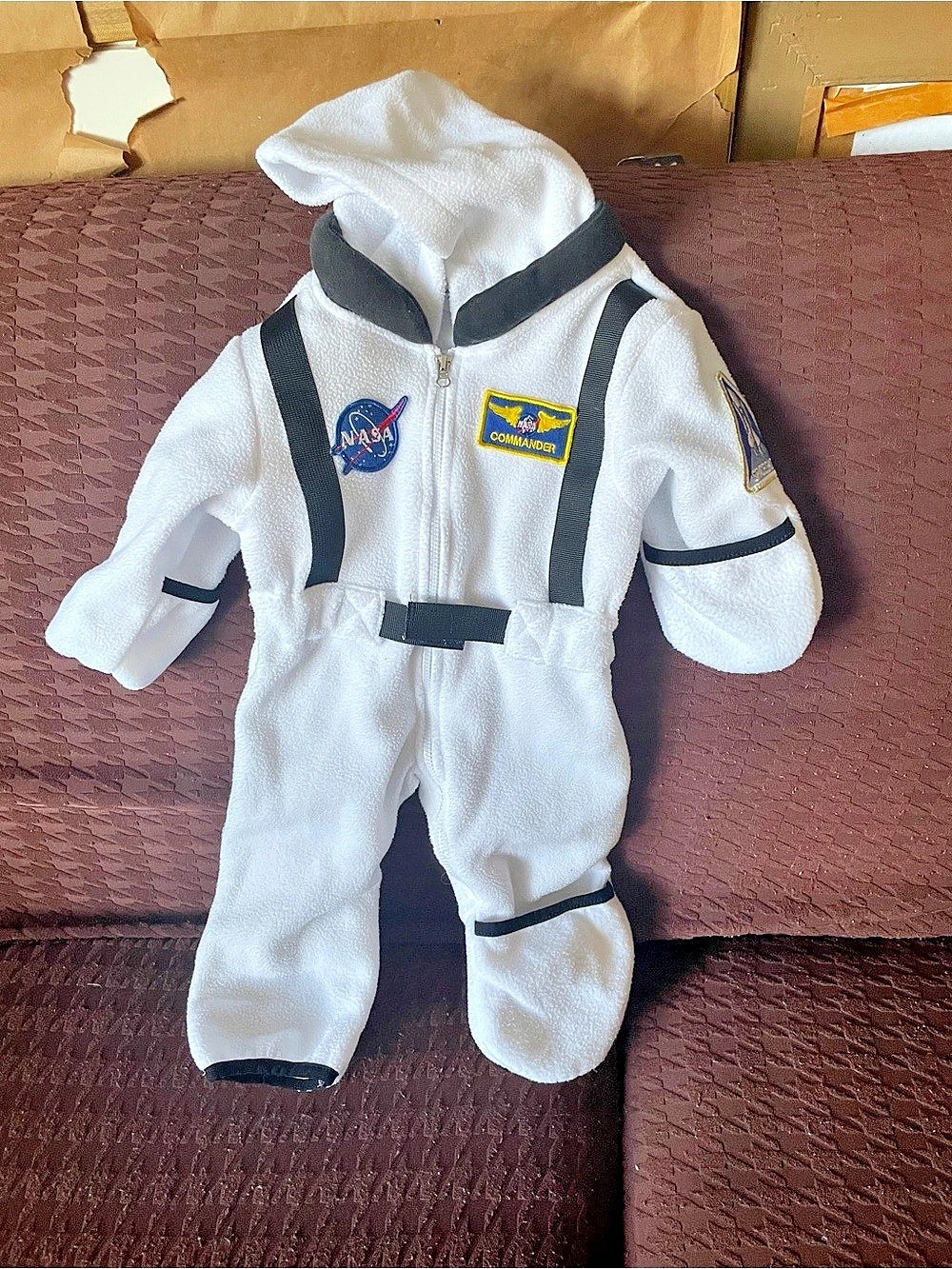 Cuddle Club Astronaut Fleece Baby Bunting Romper
